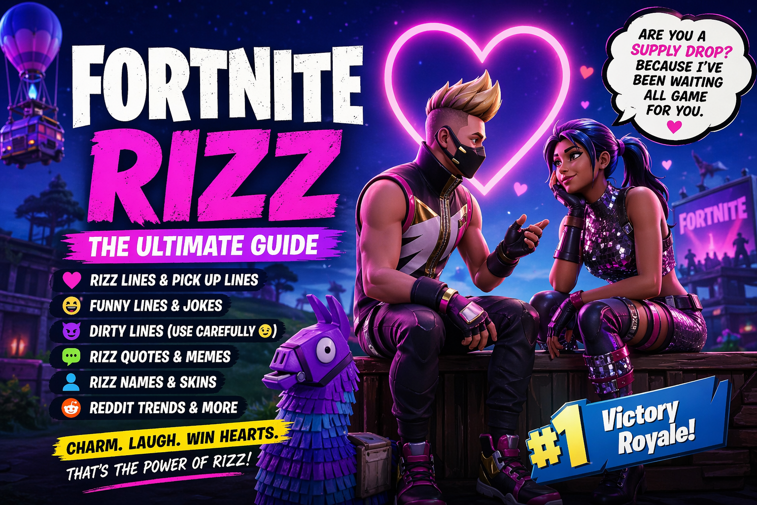Fortnite Rizz: The Ultimate Guide to Lines, Jokes, Memes, and Viral Gaming Charm